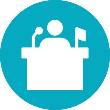 Siyaset simgesi vektör illüstrasyonu