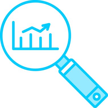 Analizler. Basit web simgesi tasarımı. Pazar Araştırması