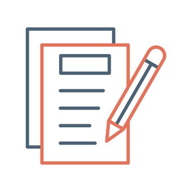 Notes Writing web icon, vector illustration