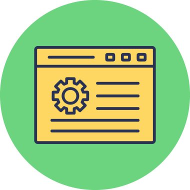 Webpage web icon, vector illustration