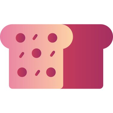 Ekmek. Web simgesi basit illüstrasyon