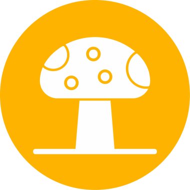 mantar simgesi vektör illüstrasyonu