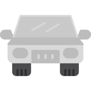 Araba modern simgesi, vektör illüstrasyonu