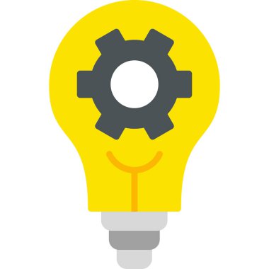 Bir fikrim var. Web simgesi basit illüstrasyon