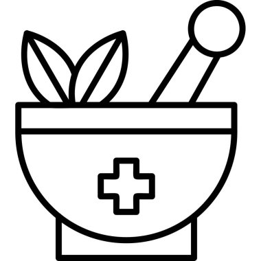 Havan topu. Web simgesi basit illüstrasyon