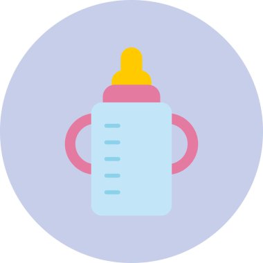 bebek şişe simgesi, vektör illüstrasyonu