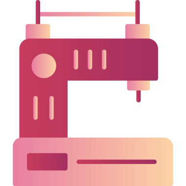 vector illustration of a sewing machine icon