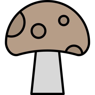 mantar simgesi vektör illüstrasyonu