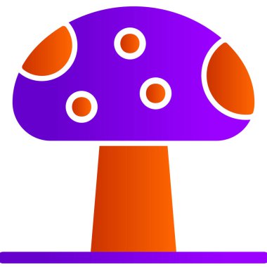 mantar simgesi vektör illüstrasyonu