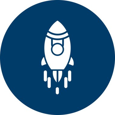 Rocketship vector thin line icon