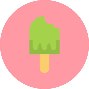 dondurma ikonu vektör illüstrasyonu