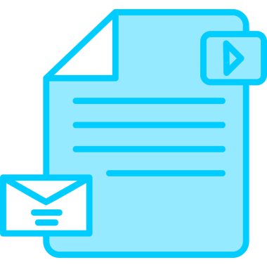 Mektup. Web simgesi basit illüstrasyon