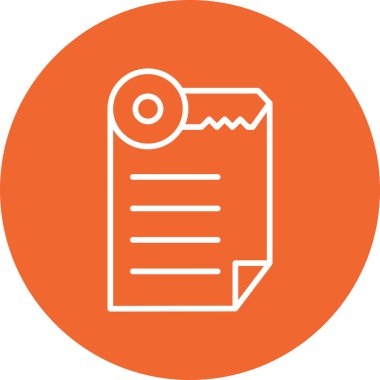 Belge simgesinin vektör illüstrasyonu