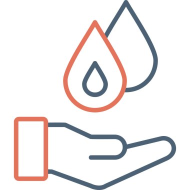 Su damlası. Basit resimleme