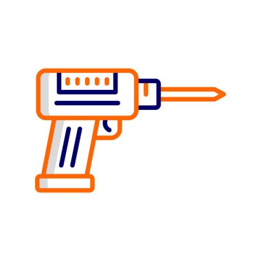 Modern Drill Machine simgesinin vektör çizimi