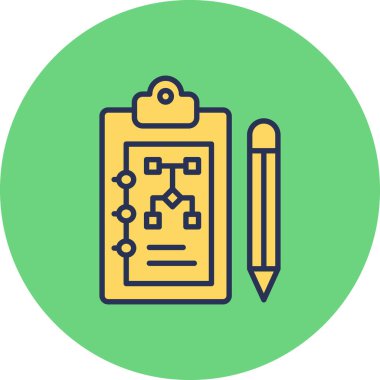 vector illustration of Planning icon