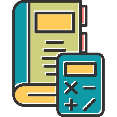 Kitap. Web simgesi basit illüstrasyon