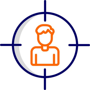 Hedef, Kullanıcı logosu, web sayfası için basit simge 