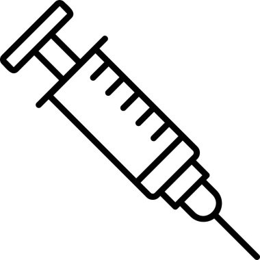 Enjeksiyon. Web simgesi basit tasarım