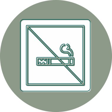 Soyut grupta sigara içilen simge yok