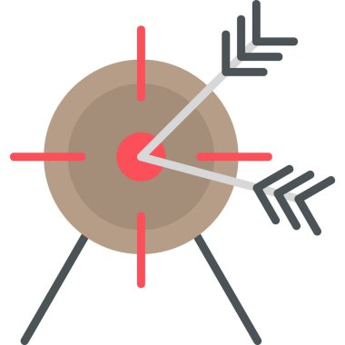 hedef simge vektör illüstrasyonu