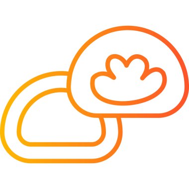 Bulut. Web simgesi basit illüstrasyon