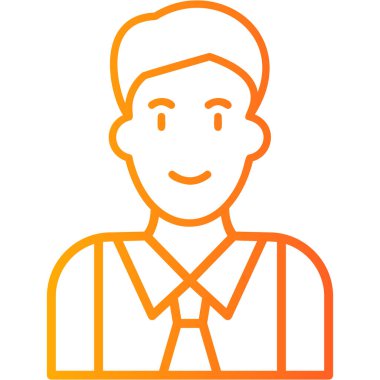 Manager, Businessman User logo, simple icon for web page 