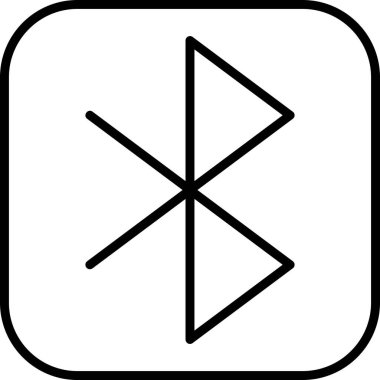 graphic art illustration of mobile Bluetooth transfer icon 