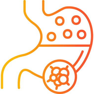 Bakteriler. Web simgesi basit illüstrasyon