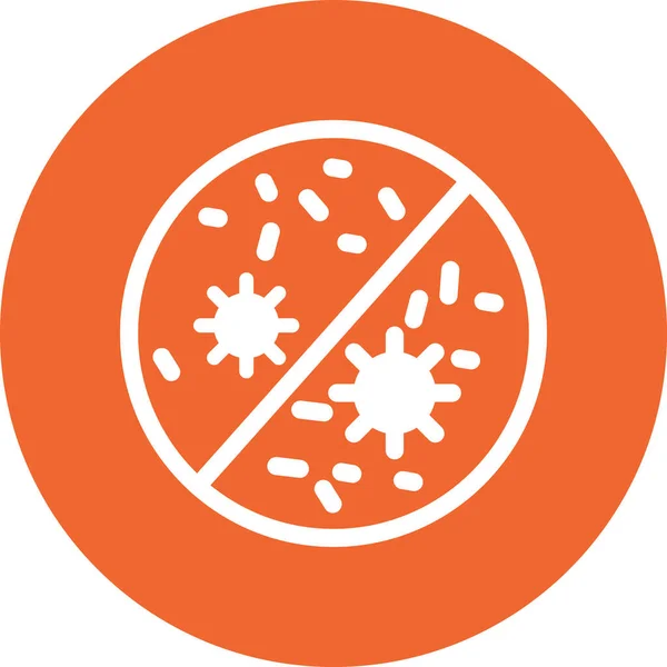 Vector Illustration Bacteria Icon — Stock Vector