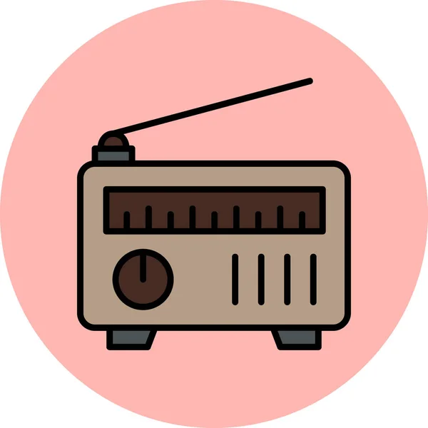radyo simgesi vektör illüstrasyonu