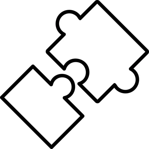 Puzzle Icon Vector Illustration — Stock Vector