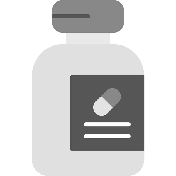 Icono Web Salud Ilustración Simple — Vector de stock