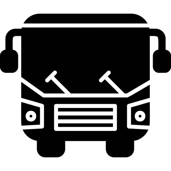 Bus Icoon Modern Design Illustratie — Stockvector