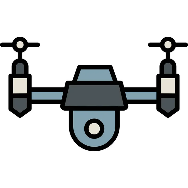 Icono Del Dron Ilustración Vectorial Diseño Simple — Archivo Imágenes Vectoriales