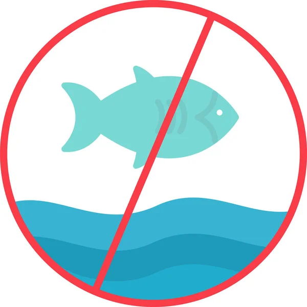 Fish Web Icon Simple Illustration — Stock Vector