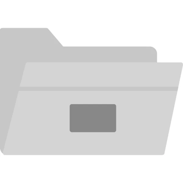 Folder Icon Web Simple Illustration — Stok Vektör