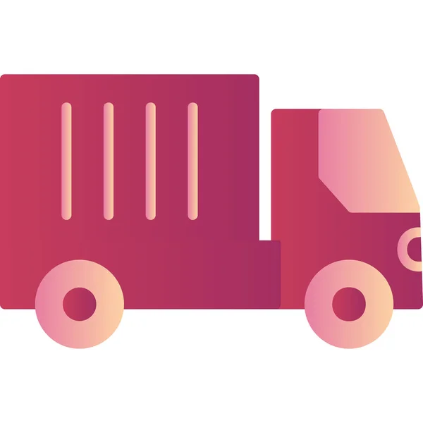 Lkw Abstrakte Icon Vektor Illustration — Stockvektor