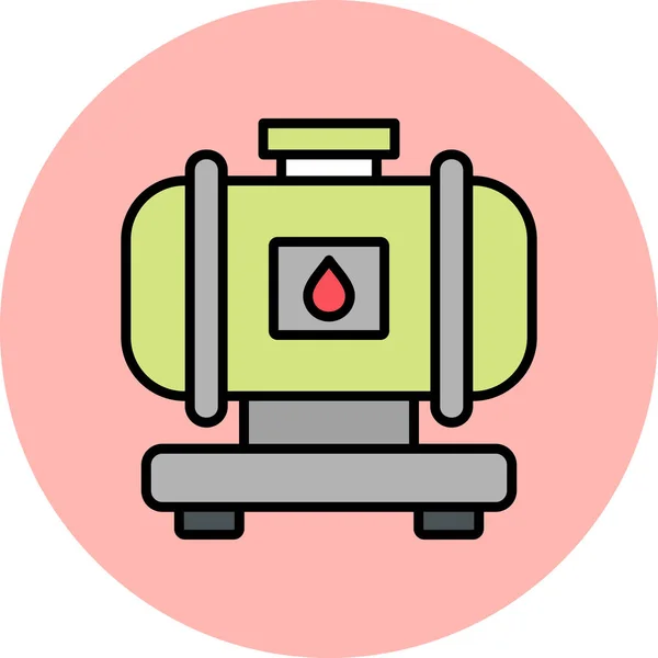 Factory Tank Modern Icon Vector Illustration — 스톡 벡터