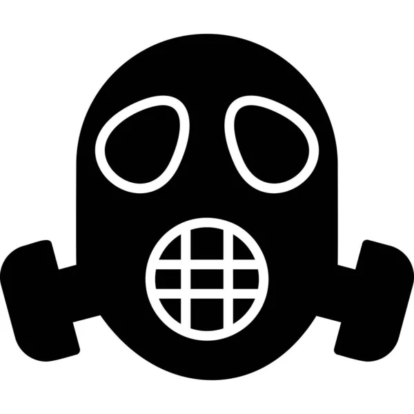 Respirator Mask Web Icon Simple Design — Stock Vector