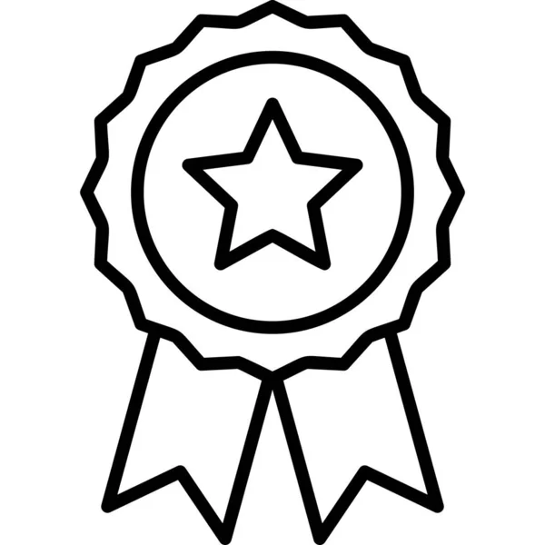 Auszeichnung Symbol Vektor Illustration — Stockvektor