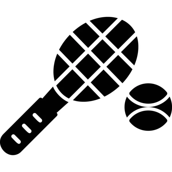 Racket Icône Web Illustration Simple — Image vectorielle