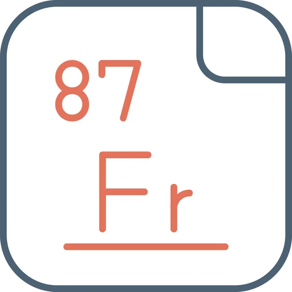 프랑슘 — 스톡 벡터