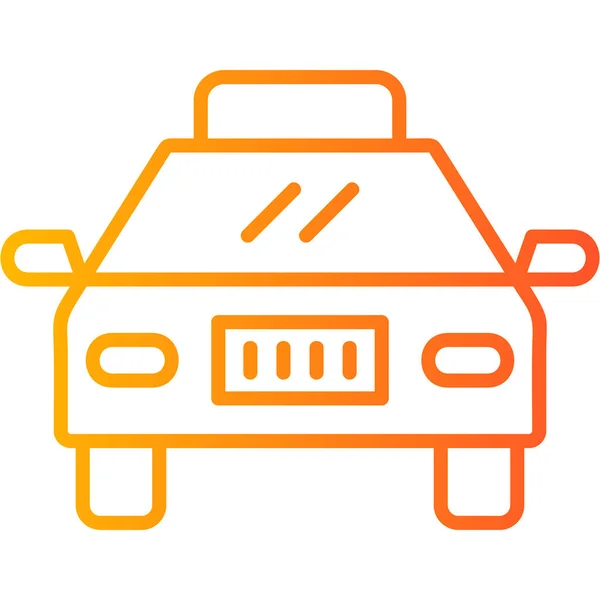 Icono Taxi Vector Ilustración — Archivo Imágenes Vectoriales