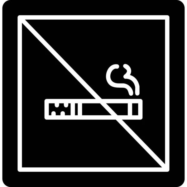 Smoking Icon Isolated Abstract Backgroun — Stock Vector
