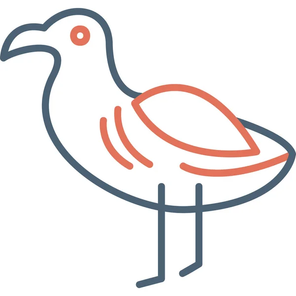 Albatrosse Web Ikone Einfaches Design — Stockvektor