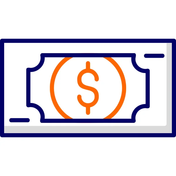 Money Finance Concept Simple Outline Vector Design — Stock Vector