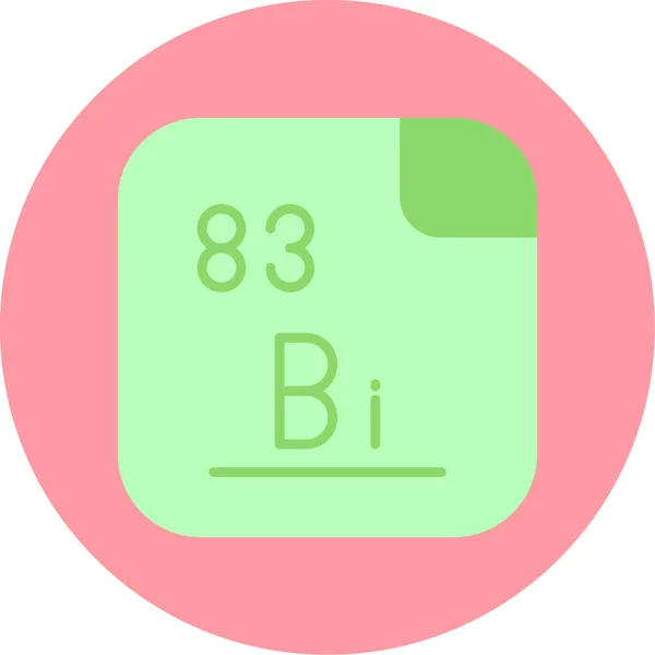Bismut Chemisch Element Web Eenvoudige Illustratie — Stockvector