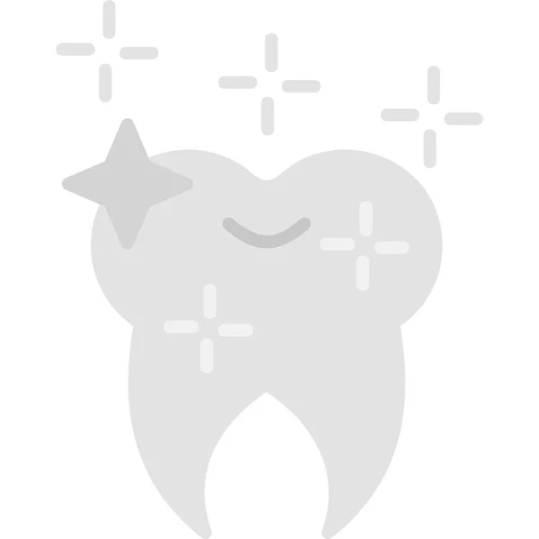 Zęba Ikona Web Prosta Ilustracja — Wektor stockowy