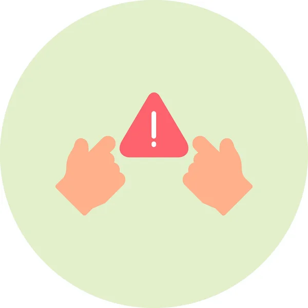 Icono Alerta Vector Ilustración — Vector de stock